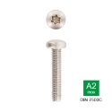 Afbeeldingen van Zelf draadtappende bout met cilinderkop Torx TX20 Din 7500C M4x10 inox A2