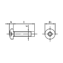 Afbeeldingen van Zelf draadtappende bout met cilinderkop Torx TX25 Din 7500C M5x20 inox A2