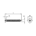 Afbeeldingen van Antidiefstal plaatschroef met inbusaandrijving met pin en verzonken kop 5.5x13 inox A2 (S4-Pin)