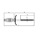 Afbeeldingen van Zonnepaneel bevestiging met punt en EPDM ring 19mm 8.4x150/50 inox A2