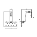 Afbeeldingen van Solar dakhaak 3-richting verstelbaar 180x70x6/8mm inox A2