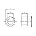 Afbeeldingen van Zeskantmoer Din 934 M10 inox A2