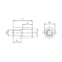 Afbeeldingen van Ronde verloopmoer type 9170 M6 - M8 inox A2