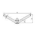 Afbeeldingen van Knevelmoer Din 80701 M16 inox A4