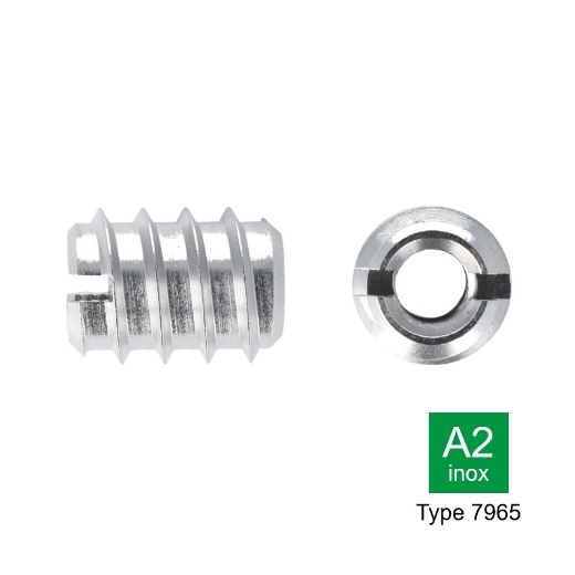 Afbeeldingen van Inschroefmoer type 7965 M12x25 inox A2