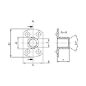 Afbeeldingen van Lasmoer / Hulsmoer type 9060A M10 (d26/h10.5) inox A2