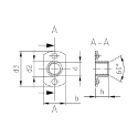 Afbeeldingen van Lasmoer / Hulsmoer type 9060BS M4 (d17/h6) inox A2