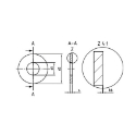 Afbeeldingen van Vlakke sluitring ANFOR NFE 25-513L M10 (10.5x27x2) inox A2