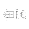 Afbeeldingen van Vlakke sluitring ANFOR NFE 25-513M M27 (28x55x4) inox A2