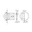 Afbeeldingen van Vlakke sluitring ANFOR NFE 25-513Z M30 (31x52x4) inox A4