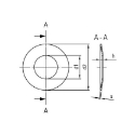 Afbeeldingen van Schijfveerring Din 2093 (8x3.2x0.5) inox A1 - AISI 301