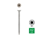 Afbeeldingen van Houtschroef Torx TX25 met verzonken kop en volledige draad 6x80 inox A2