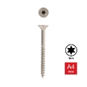 Afbeeldingen van Houtschroef Torx TX25 met verzonken kop en deeldraad 6x220/70 inox A4