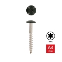 Afbeeldingen van Trespaschroef Torx TX20 gelakt Ral 6009 (Bruingroen) 5.5x45 inox A4