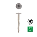 Afbeeldingen van Trespaschroef Torx TX20 gelakt Ral 7037 (Stofgrijs) 5.5x45 inox A2