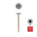 Afbeeldingen van Trespaschroef Torx TX20 gelakt Ral 7037 (Stofgrijs) 5.5x35 inox A4