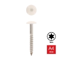 Afbeeldingen van Trespaschroef Torx TX20 gelakt Ral 9001 (Cremewit) 5.5x45 inox A4