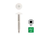 Afbeeldingen van Trespaschroef Torx TX20 gelakt Ral 9010 (Zuiver wit) 5.5x55 inox A2