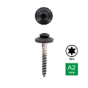 Afbeeldingen van Spenglerschroef Torx TX20 met EPDM afdichtingsring Ø 15mm gelakt Ral 7016 (Antracietgrijs) 4.5x35 inox A2