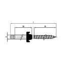 Afbeeldingen van Stokschroef met EPDM ring M10x180 inox A2