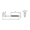 Afbeeldingen van Schroefduim 5.2x65 inox A2