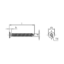 Afbeeldingen van Plaatschroef met verzonken kop Torx TX25 Din 7982C-T 5.5x22 inox A4