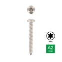 Afbeeldingen van Plaatschroef met bolle kop Torx TX25 Din 7981C-T 4.8x19 inox A2