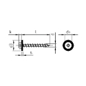 Afbeeldingen van Betonschroef met zeskantkop 7.5x50 inox A4