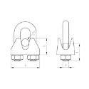 Afbeeldingen van Staaldraadklem (vergelijkbaar met Din 471) 5mm inox A4