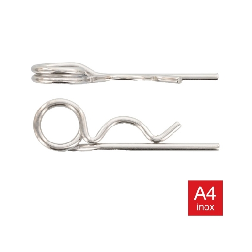 Afbeeldingen van Splitpen met dubbele ring 3.2x48mm inox A4