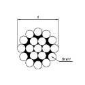 Afbeeldingen van Staalkabel met harde draden 1x19 4mm inox A4