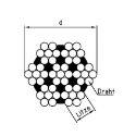 Afbeeldingen van Staalkabel semi-zacht 7x7 2mm inox A4