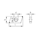 Afbeeldingen van Schroefdraadplaat M10 inox A2