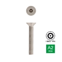 Afbeeldingen van Antidiefstalbout met inbusaandrijving met pin en verzonken kop M10x45 inox A2 (S6-Pin)