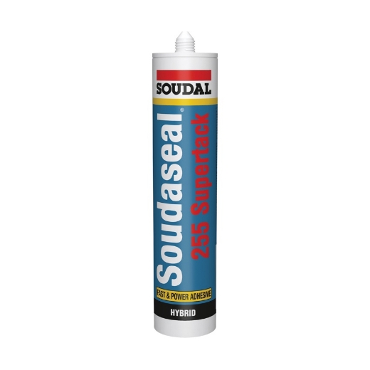 Afbeeldingen van Soudal Soudaseal 255 Supertack wit, koker 290ml - 156670